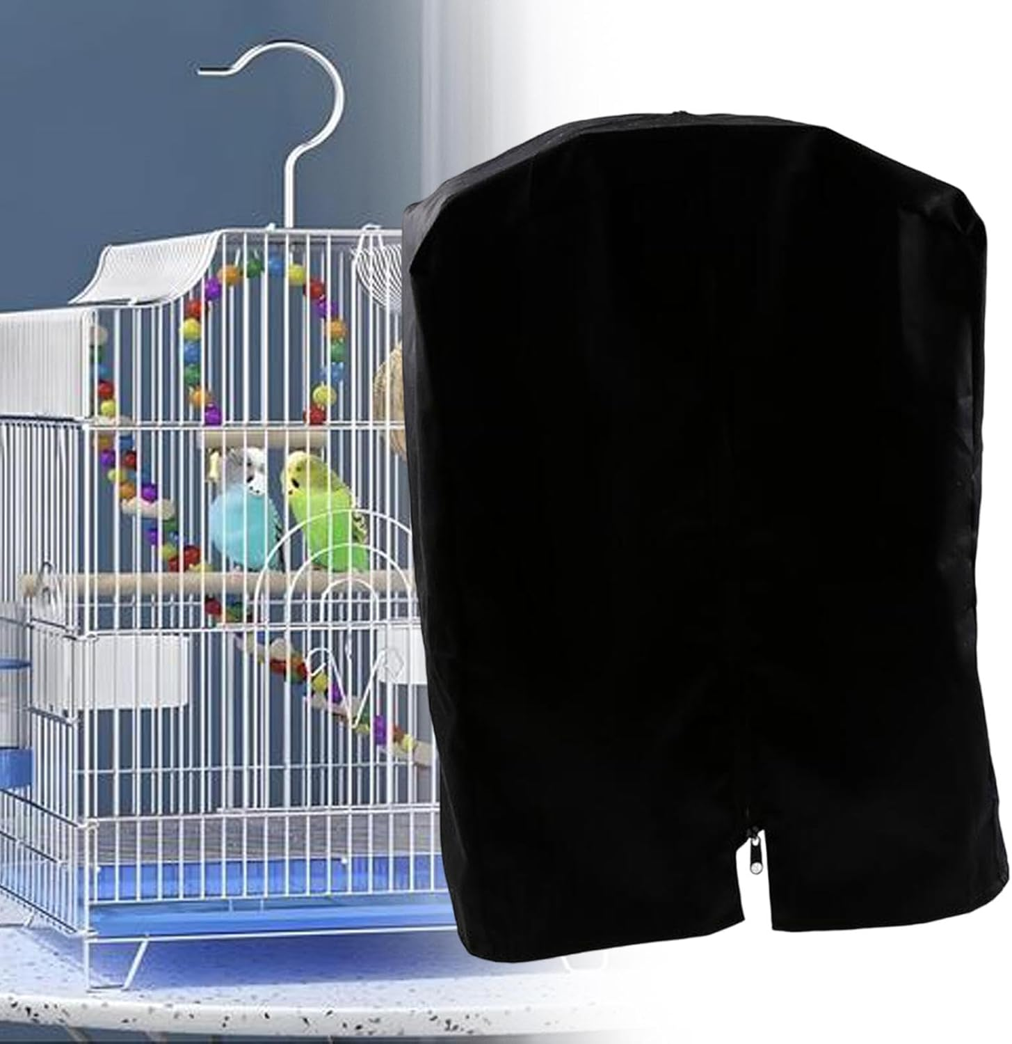 Folpus Bird Cage Cover Birdcage Cover Sunproof,Breathable,Good Night,Washable Waterproof Blackout Cover for Macaw Budgies Lovebirds image number 3