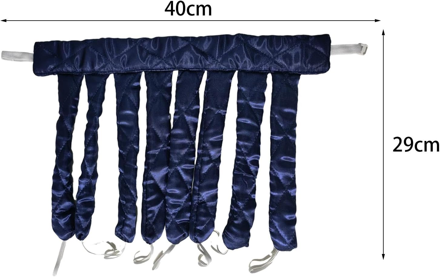 Amagogo Roller Hair Heatless Curling Rod Headband Lightweight Lazy Hair Curler Easy to Use Heatless Curler for Overnight Curls, Dark Blue image number 3