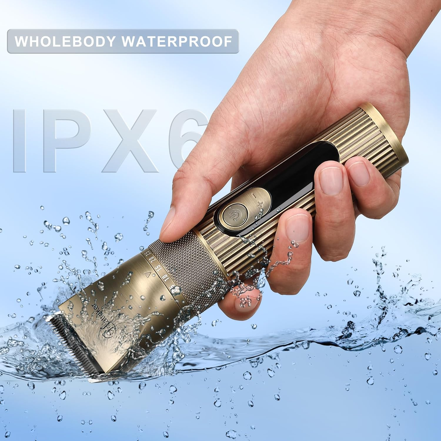 Hatteker Men'S Beard Trimmer Professional Cordless Hair Clipper Barber Clipper Shaver Detail Trimmer for Men Waterproof 4 in 1 image number 1