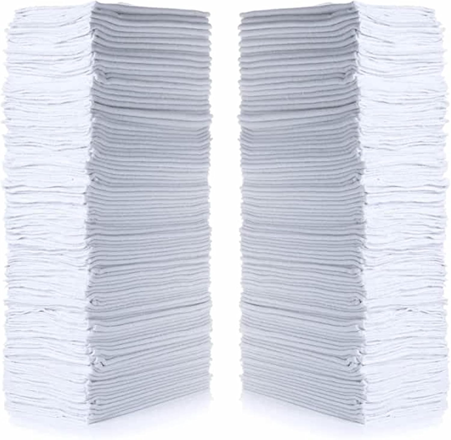 SIMPLI-MAGIC 79142 Shop Towels 14"X12", 150 Count (Pack of 1), Cotton, White