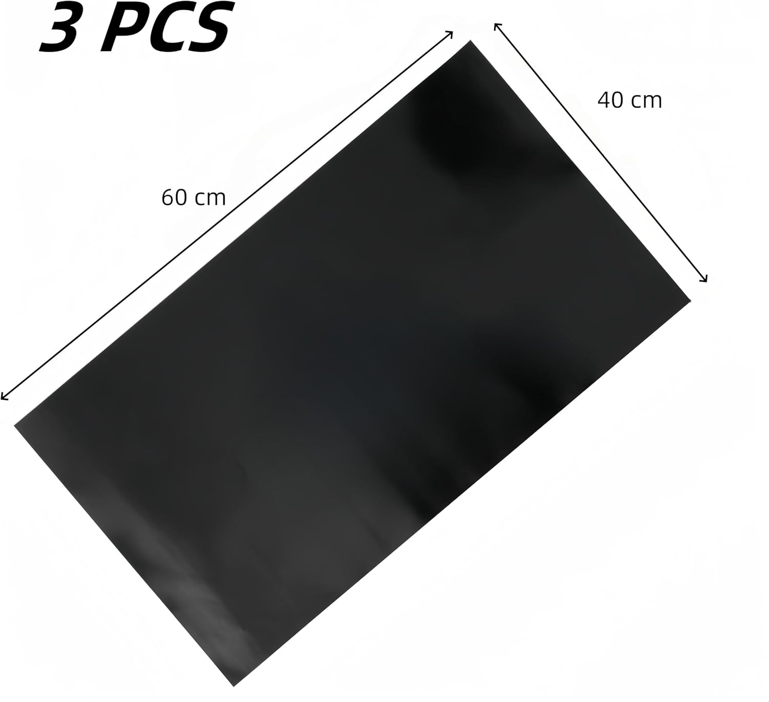 3 Pcs Oven Liners,40 X 60 Cm Non Stick Oven Mats, Thick Duty Teflon Induction Cooker Protector Mat, Easy to Clean Grill Mat, for Bottom of Electric Oven Gas Oven Toaster Oven Microwave Stove Grill image number 3