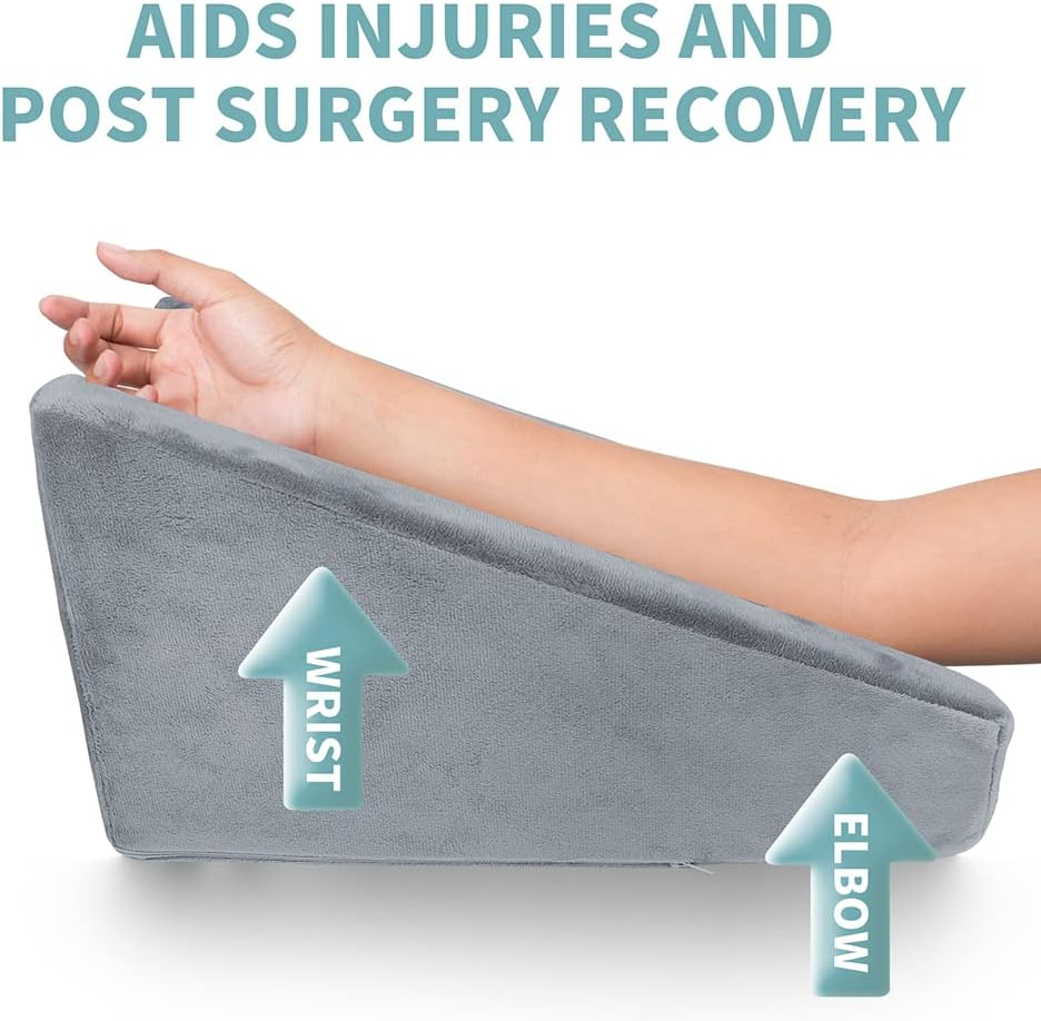 Arm Support, Arm Rest Shoulder Surgery Elevator Wedge for Post Surgery Sleeping Elbow Pillow Recovery for Broken Arm Therapy Wedge Foam image number 2