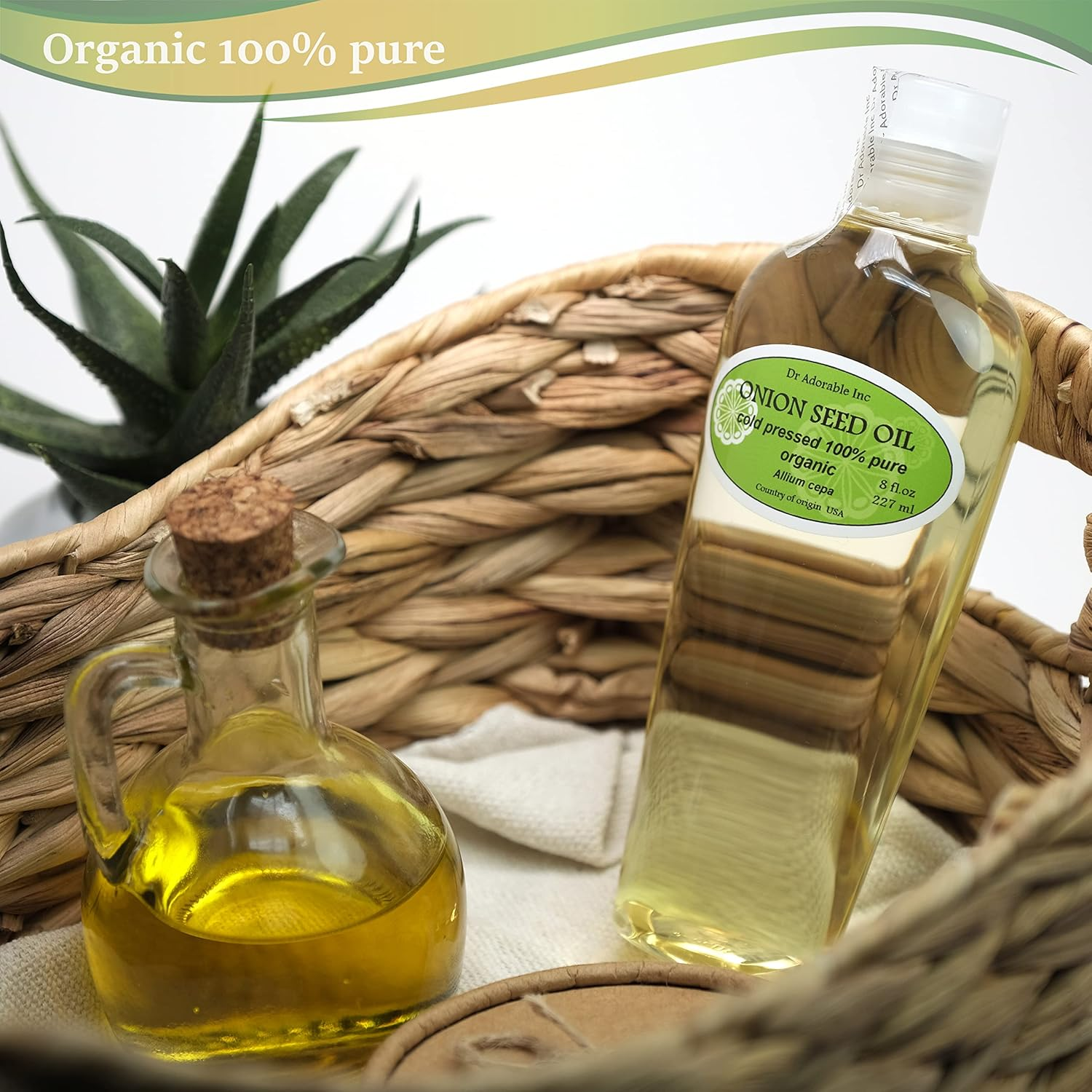 Dr Adorable - 8 Oz - Onion Seed Oil - 100% Pure Natural Premium Organic Cold Pressed image number 3