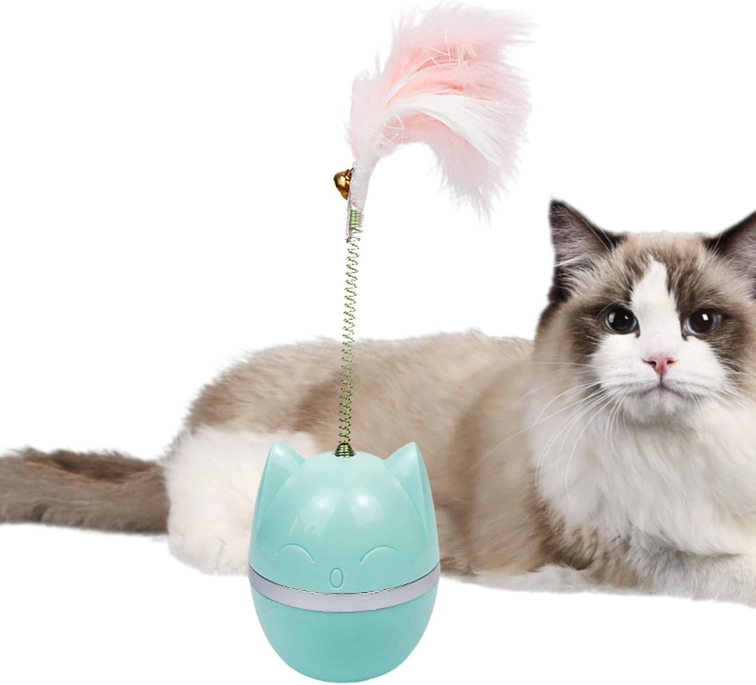 Cat Toy Tumbler, Interesting Cat Tumbler Toy, Tumbler Cat Toys Increases IQ 360 Degrees Rotation Keep Cat Entertaining & Exciting for Indoor Pets Cats Kittens Xiaoguozi image number 5