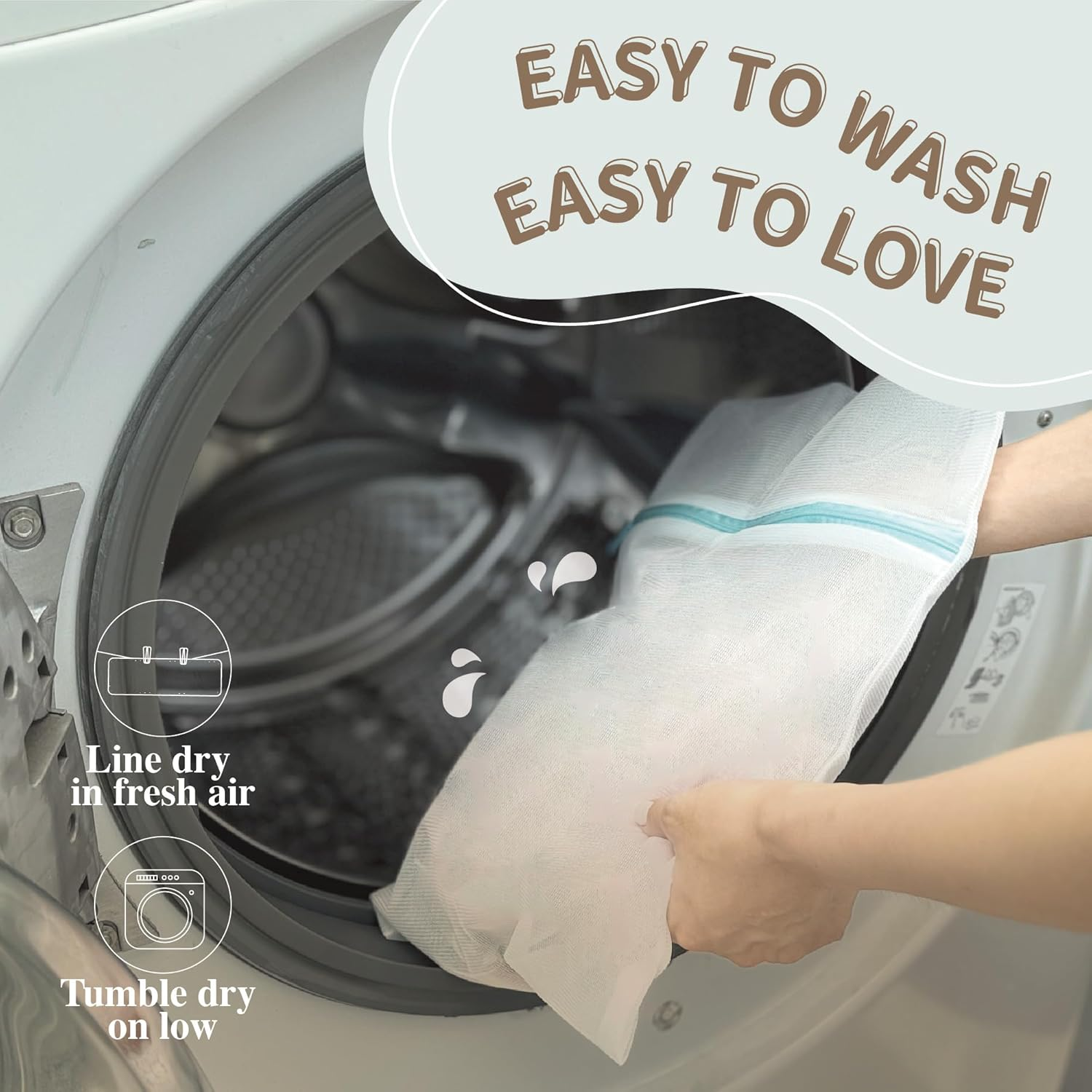 Little Bobo 8-Pack Eco Bamboo Cotton Cloth Nappy Inserts Set with Storage Bag | Reusable Ultra-Absorbent Booster Soaker Liner Pads | Gentle on Sensitive Skin | Nappy Rash Prevention for Newborns | Leak Protection & Day-Night Use (Bamboo Cotton Inserts) image number 3