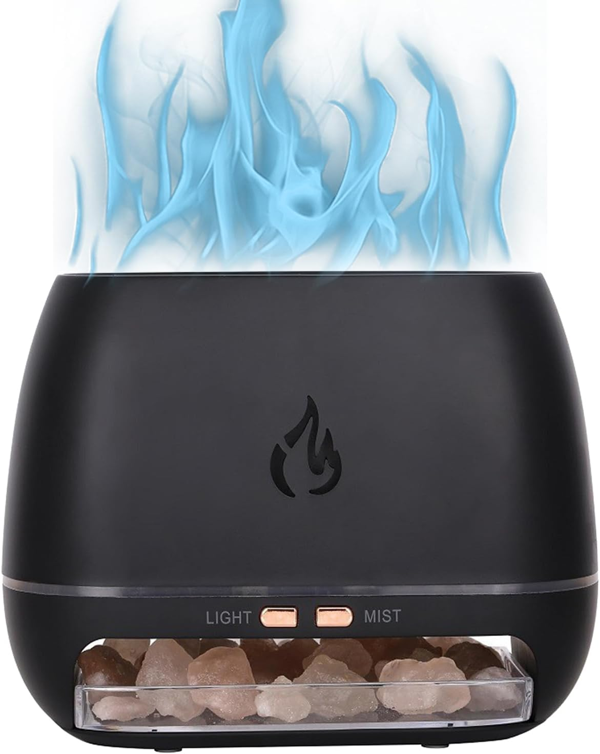 Ultrasonic Aromatherapy Diffusers | Essential Oil Diffuser with Salt Rock Base &ndash; Humidifier with 7 Colours Lights for Bedroom Bathroom Living Room Office Car Yoga Meditation - Yellow image number 2