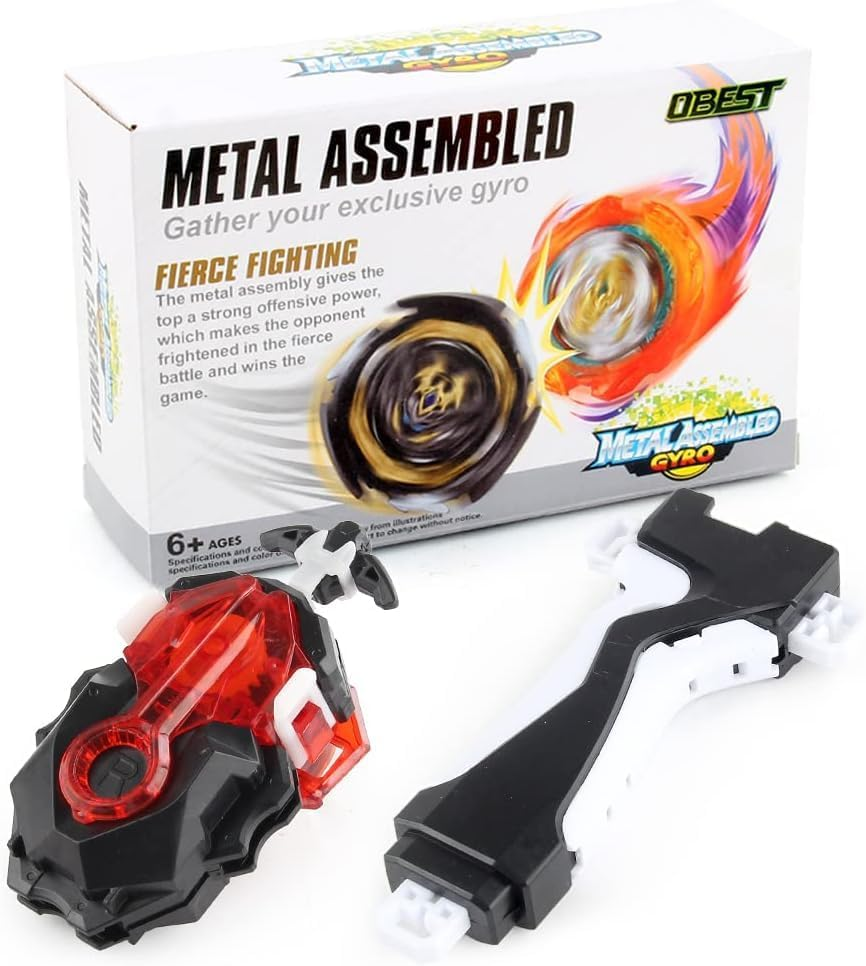 B-Qtech Battling Tops Burst Launcher with Grip, B-184 Custom Bey Launcher LR Left Right Spin DB Layer System image number 5