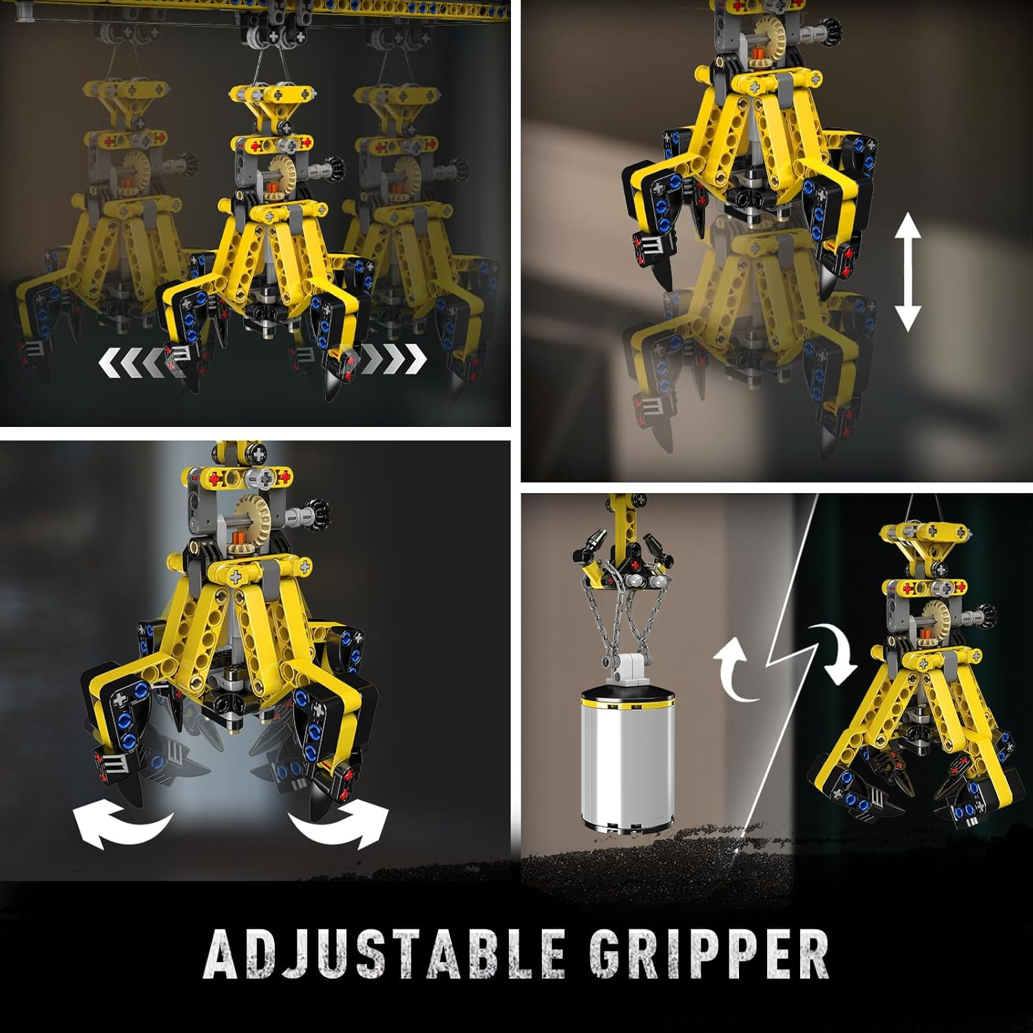 Mould King 17059 Crawler Crane Engineering Vehicle Building Set, Remote Control Excavator Car Model Block Kit MOC, STEM Gift Toy to Build for Boys Girls Aged 14+ 1731Pcs image number 3