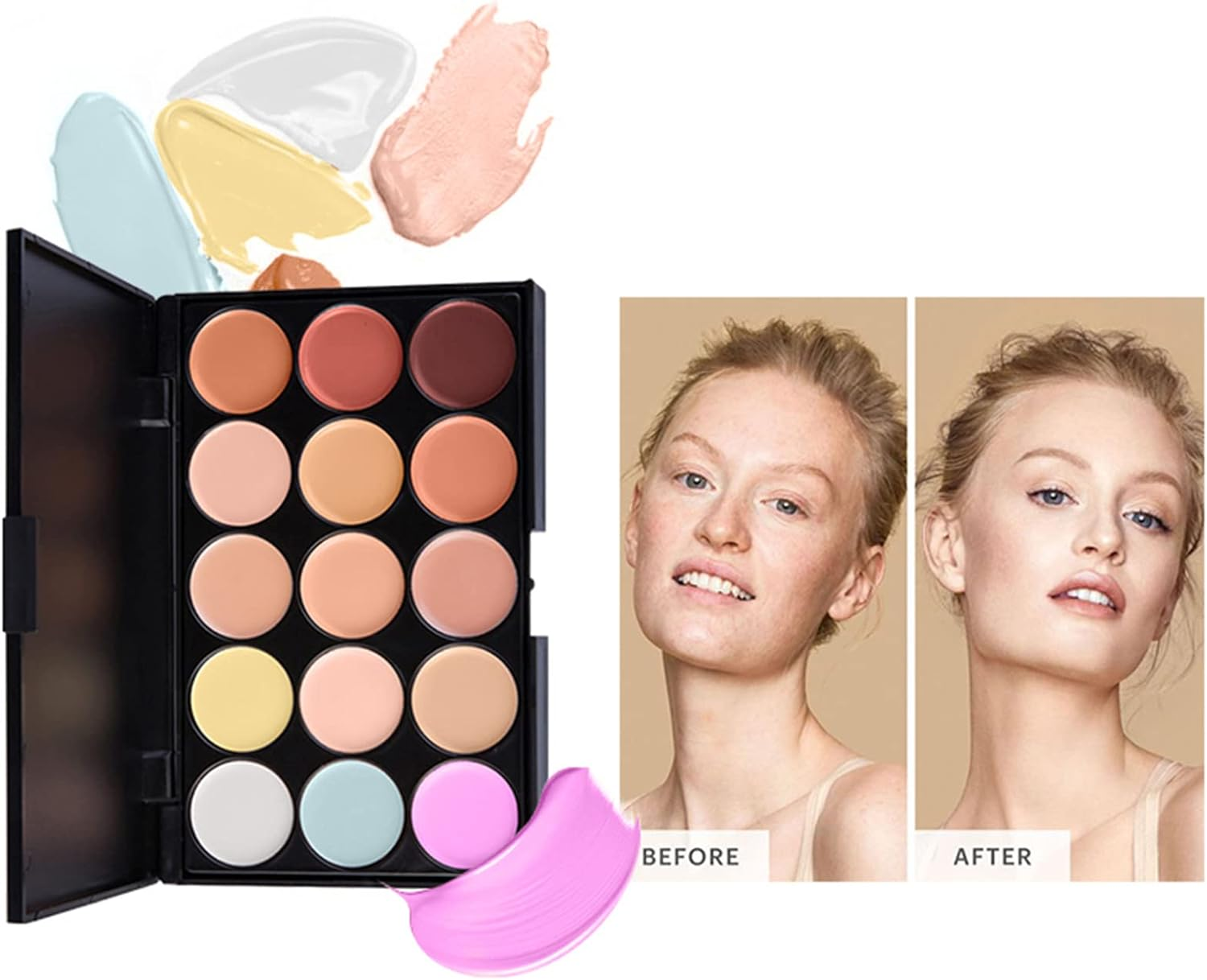 Joyeee All-In-One Makeup Gift Set Travel Make up Kit Complete Starter Makeup Bundle Lipgloss Lipstick Concealer Blushes Powder Eyeshadow Palette Cosmetic Palette for Teen Girls & Adults #1 image number 6