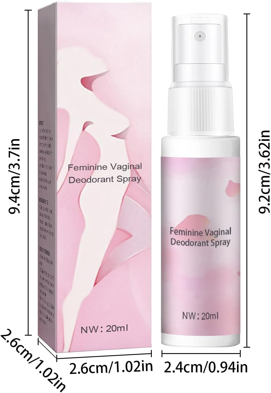 Women Private Part Spray, Daily Freshness Intimate, Gentle Vaginal Odour Protection Spray for Women, Relieve-Itching, Safe Ultimate Skin Care, Feminine Hygiene