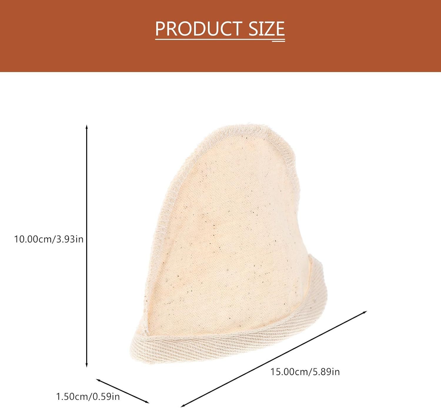 TOPPERFUN 2Pcs Reusable Cotton Coffee Filter Bag Food-Grade Fine Mesh Straining Pouch for Tea Soymilk Cold Brew Easy to Clean and Store Filter for Brewing and Filtering Residue image number 3