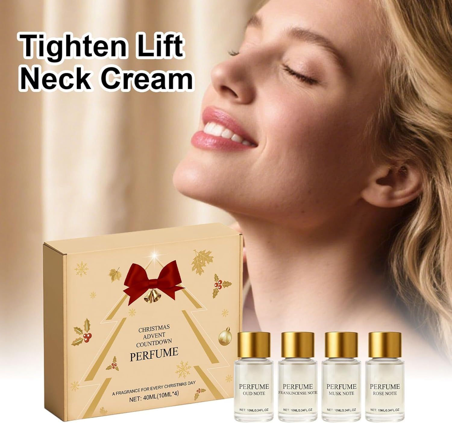 Christmas Advent for Women - Perfume Beauty Set, Valentine Gift, 4 Smells Perfume, for Girls Adults Holiday Birthday Valentine Daily Travel Commuting Party image number 3