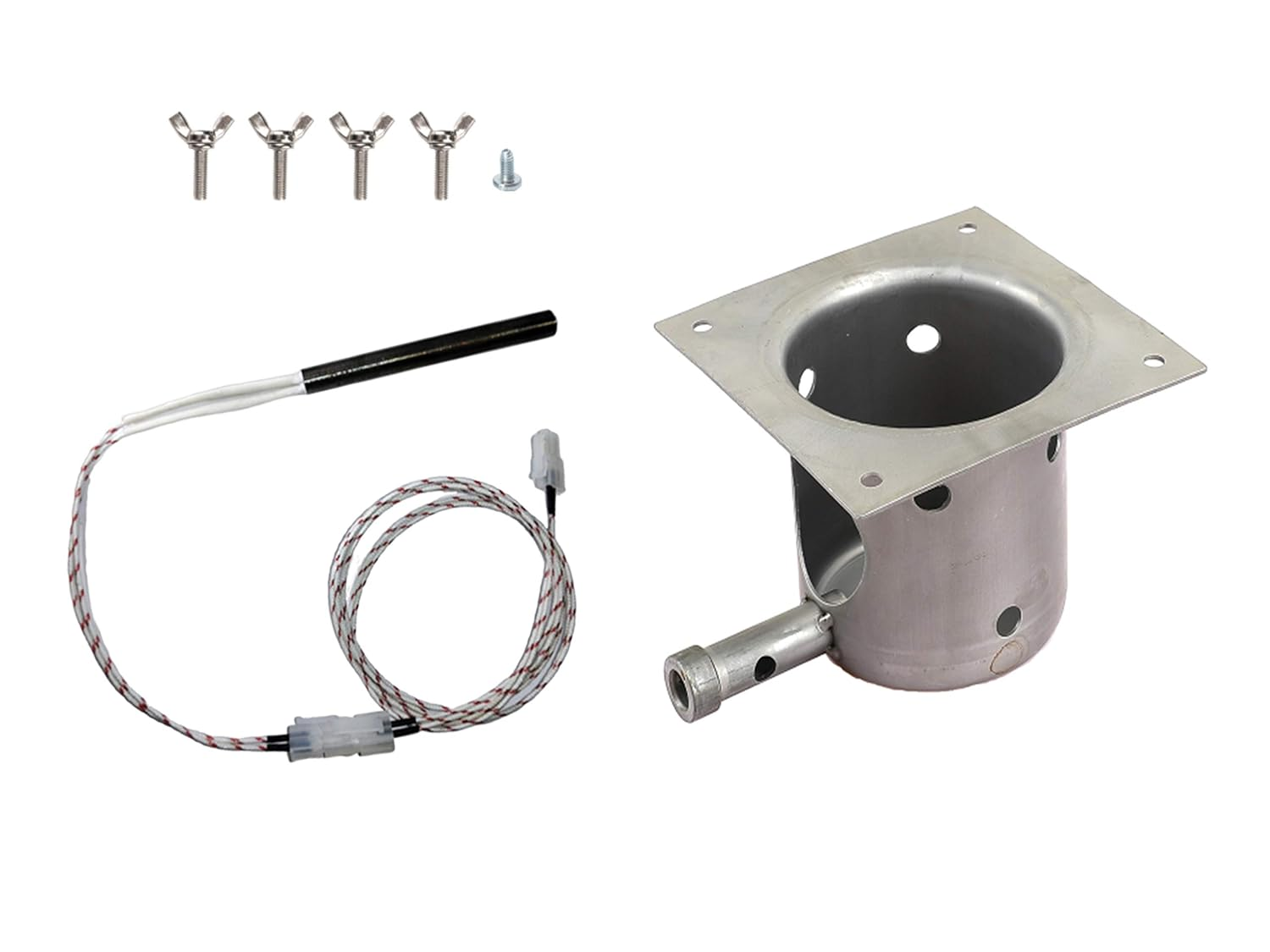 WAITCOOK Fire Burn Pot and D2 Hot Rod Ignitor Kit Compatible with Traeger Pro Series 575 & 780,Ironwood 650 & 885 Wood Pellet Grill