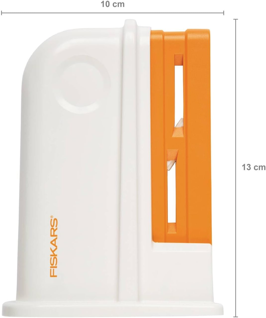 Fiskars 1020499 Scissors Sharpener, 9 X 4 X 13.8 Cm, White/Orange image number 6