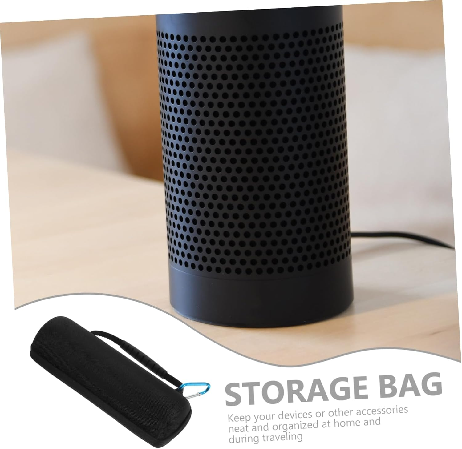 TEHAUX Dual Compartment Flip Bag Heavy Duty Flip Storage Case Travel Organiser image number 1