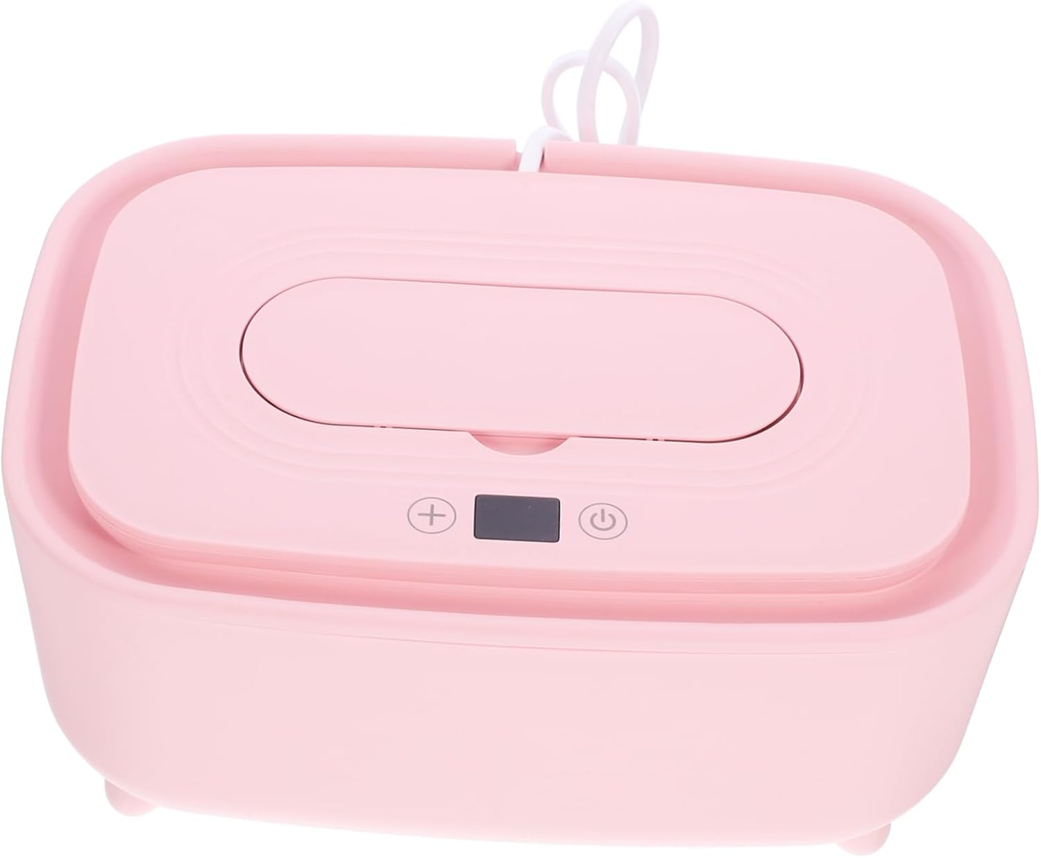Baby Wipe Warmer USB Portable Wet Tissue Dispenser Adjustable Temperature Cherry Pink Baby Wet Tissue Heater for Newborns Travel Use image number 4