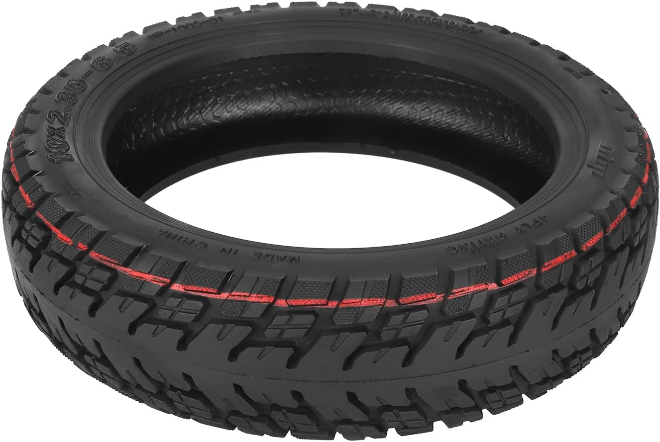 VOLOHAS 10 X 2.30-6.5 Offroad Tubeless Tyres for NIU Kqi2/Kqi2 Pro Electric Scooter Accessories Front/Rear Wear-Resistant Vacuum Tyres Non-Slip Thick Tyre Replacement Wheels Valve (Pack of 2) - Pack Of 2 image number 4