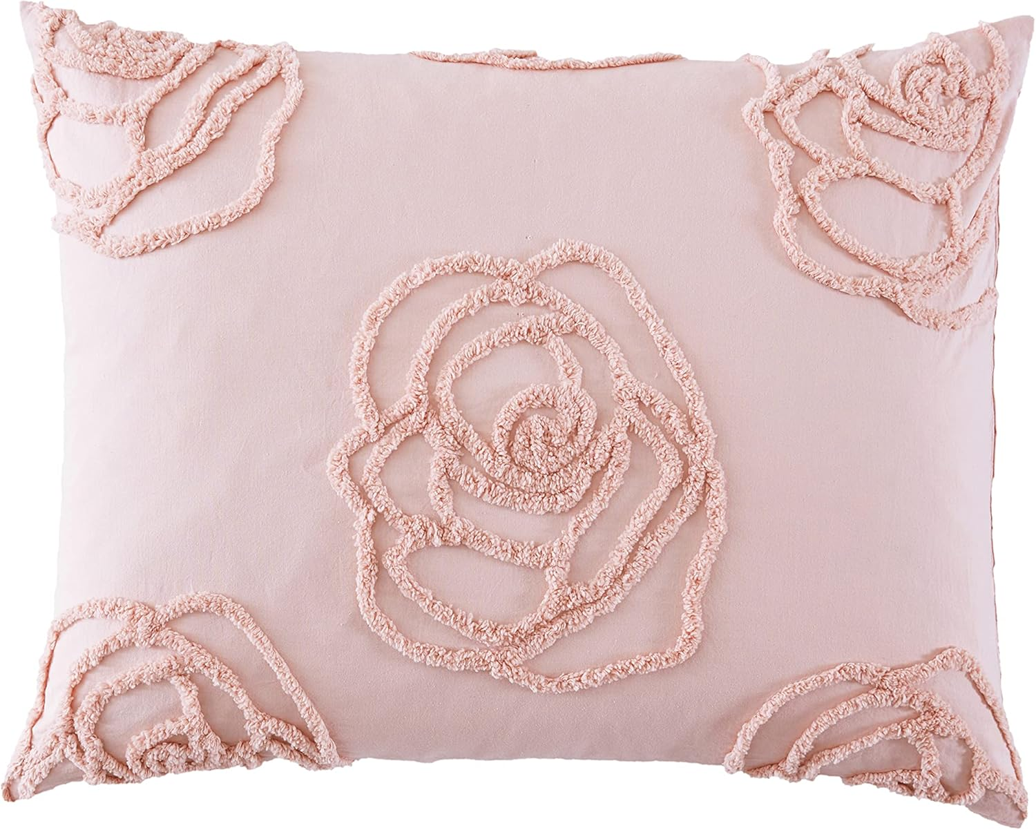 Betsey Johnson - Twin Duvet Cover Set, Reversible Cotton Bedding with Matching Sham & Bonus Throw Pillow, Ideal for All Seasons (Rambling Roses Pink, Twin)
