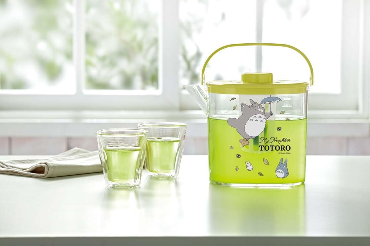 Skater CM10-A My Neighbor Totoro Studio Ghibli Cold Tea Pot with Tea Infuser, Cold Water Bottle, Heat Resistant, Hot Water OK - Chromi image number 6