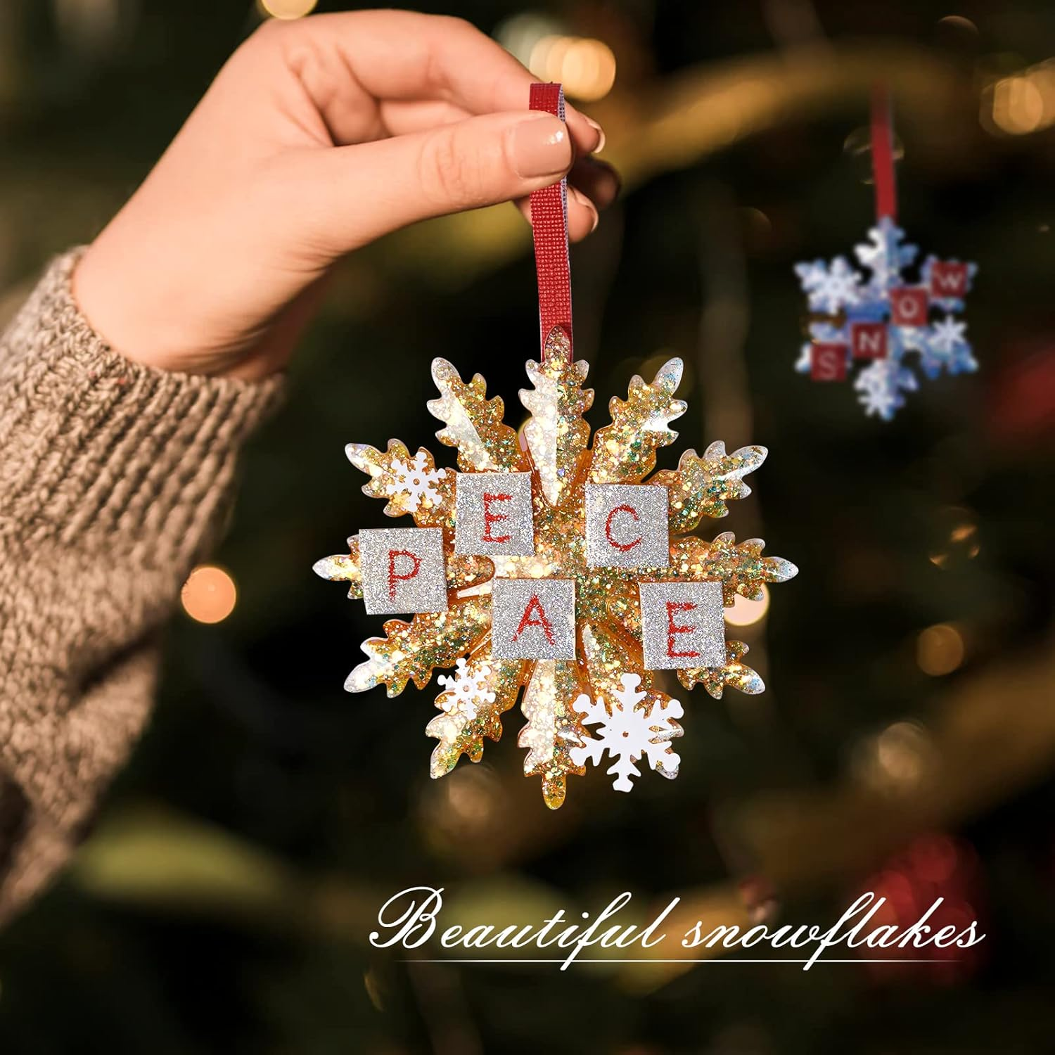 LET'S RESIN Opal Chunky Glitter for Resin, 12 * 10G Craft Glitter Powder for Tumblers/Slime, Iridescent Chameleon Glitter Sequins Festival Decor(Each 0.35Oz)