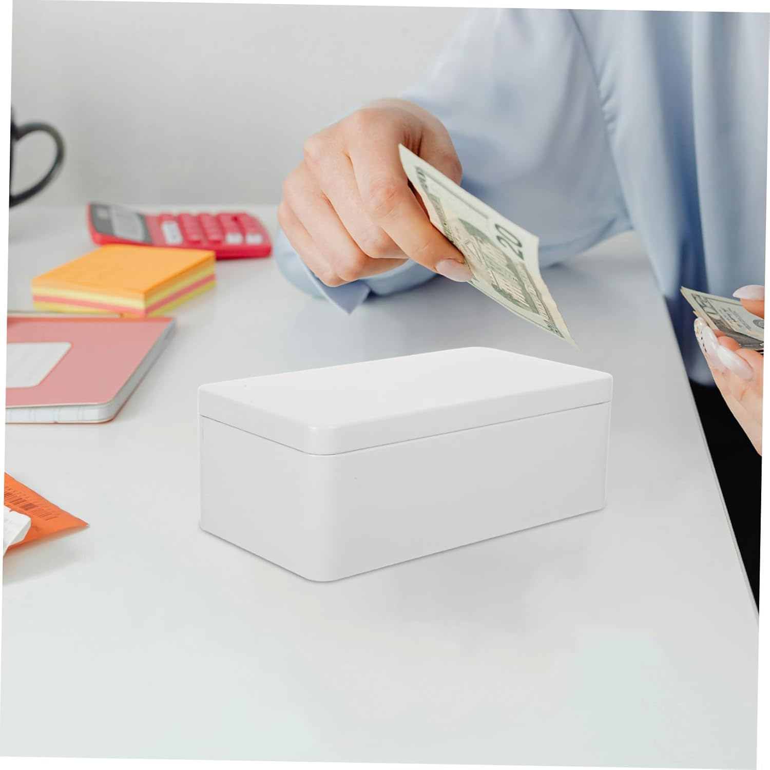 Mobestech 2Pcs Versatile Metal Storage Box: Multi-Use Small Metal Container Box for Candy/Wedding Souvenirs and Cash - Sturdy Tinplate Construction Lid image number 2