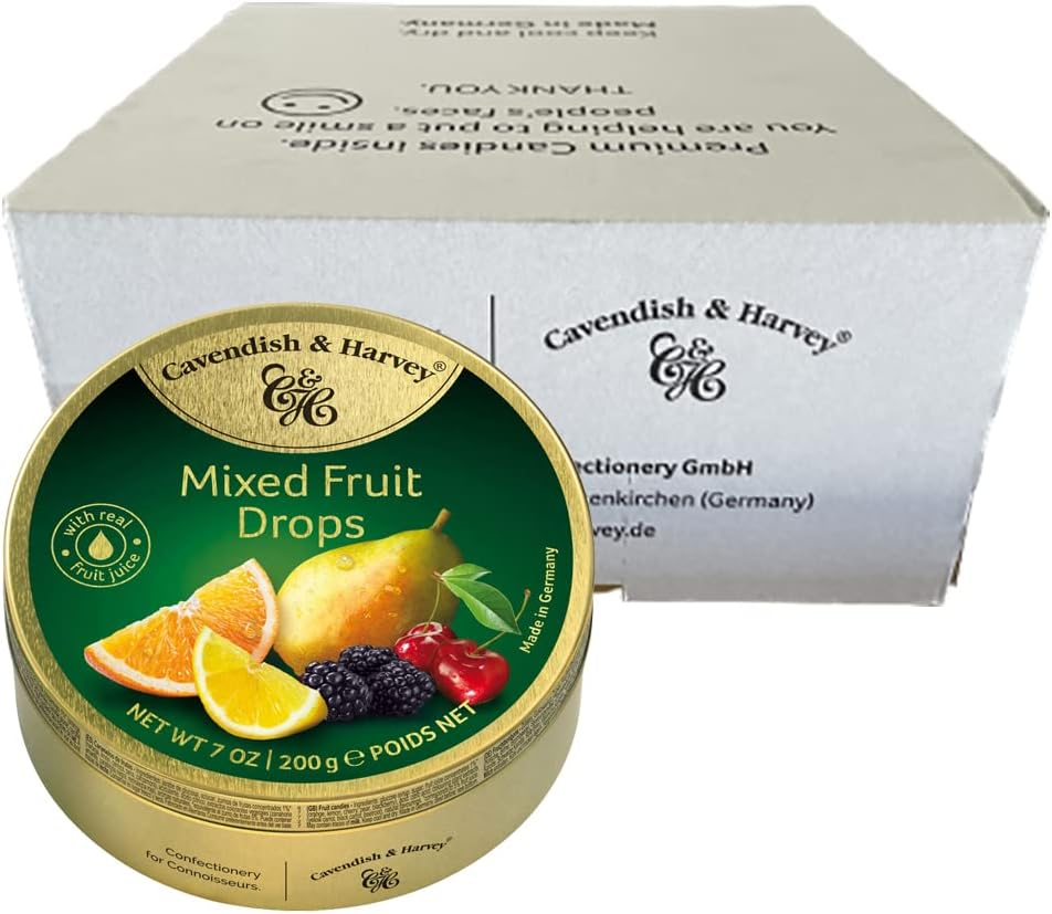 Cavendish & Harvey Mixed Fruit Drops, 10 X 200 Grams