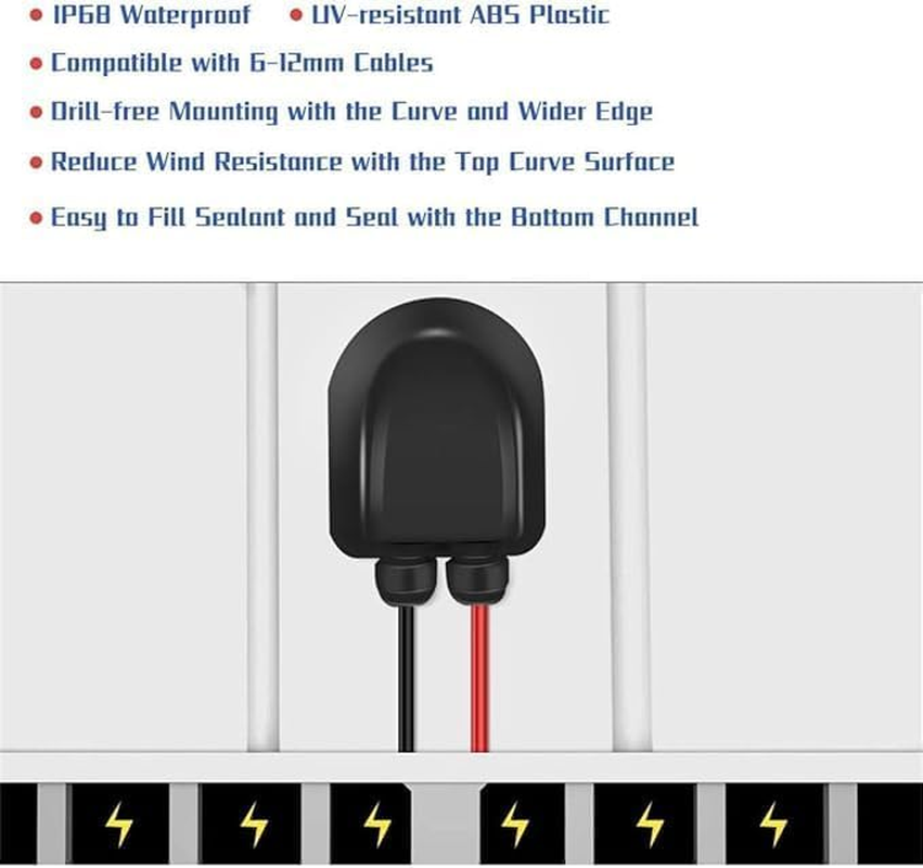 FARLINK Waterproof Solar Cable Box, 2Mm&sup2; to 6Mm&sup2; PV Wire Connector Kit for RV, Campervan, Boat & Off-Grid Solar Projects image number 2