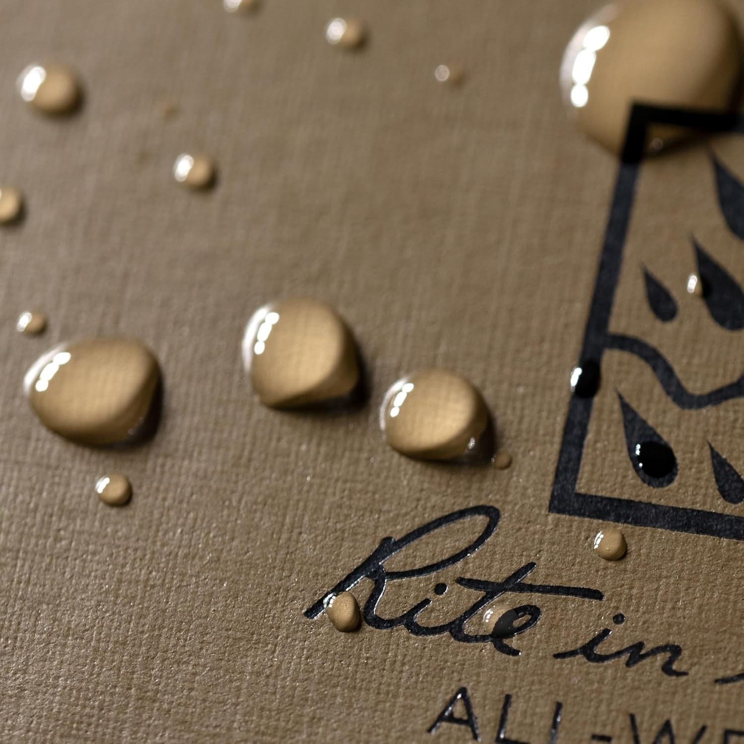 Rite in the Rain Weatherproof Hard Cover Notebook, 4.25" X 6.75", Tan Cover, Universal Pattern (No. 970TF-M) image number 1