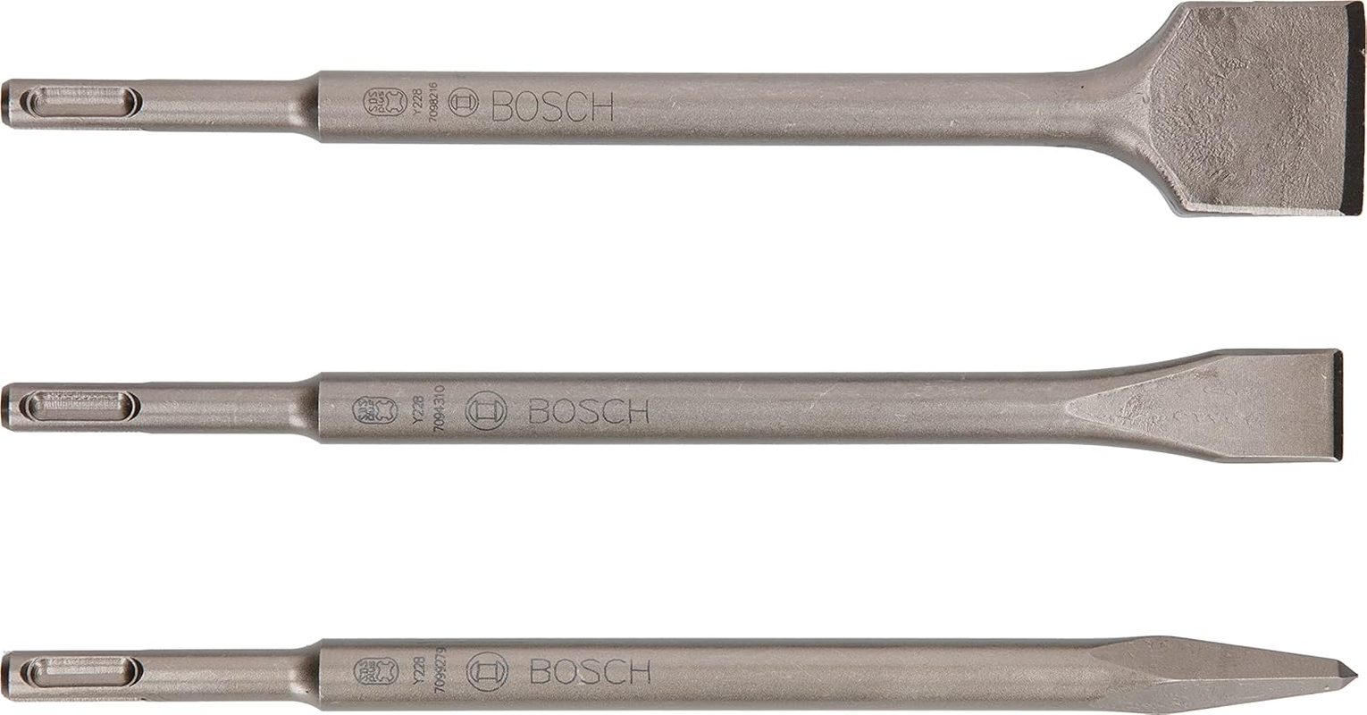 Bosch Accessories 3-Piece Chisel Set SDS plus (Concrete, Masonry, Pointed, 20 Mm, 40 Mm, Accessories for Ligt Rotary, Demolition Hammers) image number 3