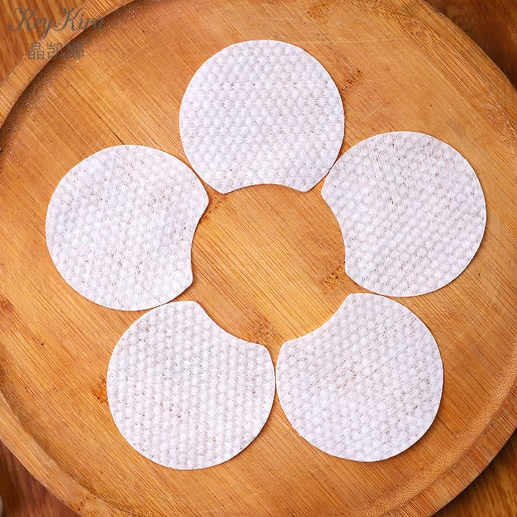 1200Pcs Pearl Pattern Makeup Remover Cotton Cosmetic Pads for Face Organic Cotton Rounds Eye Makeup Pads Lint Wipes Travel Non-Woven Fabric Multipurpose Non-Woven Mat - White 1 image number 4