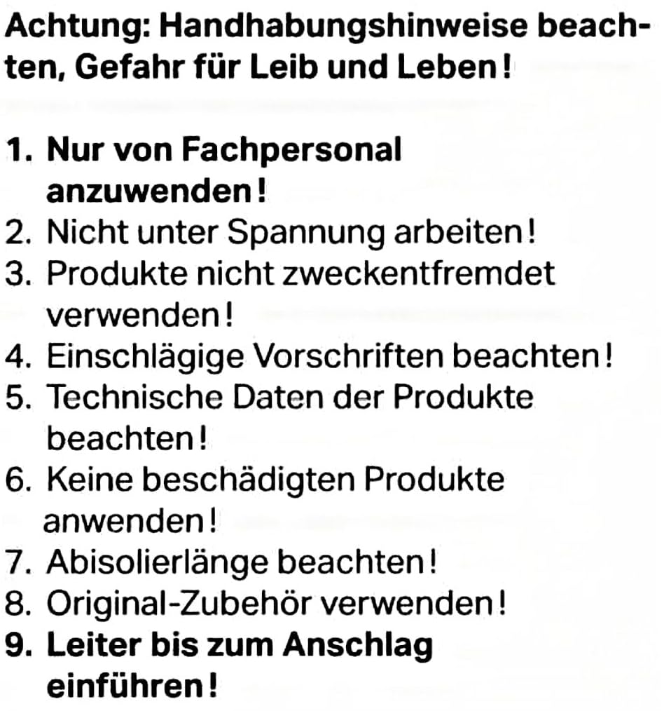 Wago 105 plus 150 Connecting Terminal Set