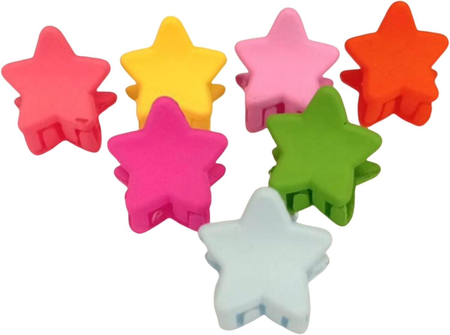 50 Piece Mini Hair Clip Set Star Shape (1 Cm) image number 6