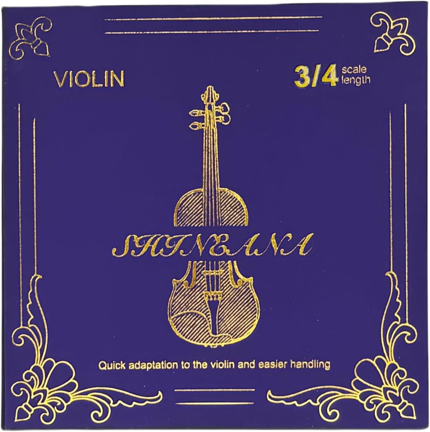 Violin Strings 4/4 Full Set, 4/4 Violin Strings Replacement,Long-Lasting Durability & Rich Tone - Handcrafted with Premium Materials- for All Levels (3/4 Scale) image number 4