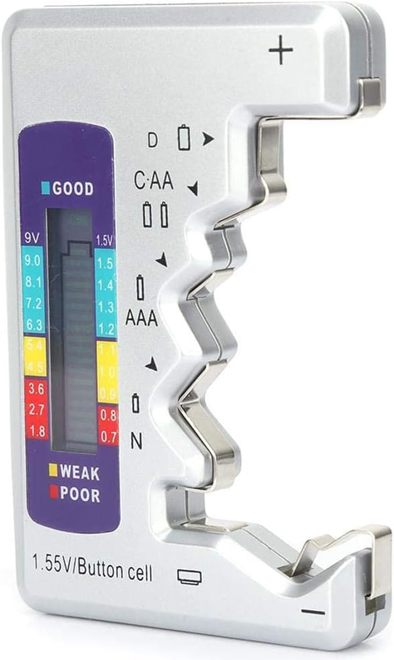 BT-886 Portable Battery Indicator - Compact Lithium Level Tester with Digital Display Voltage Meter and Volt Monitor Detector