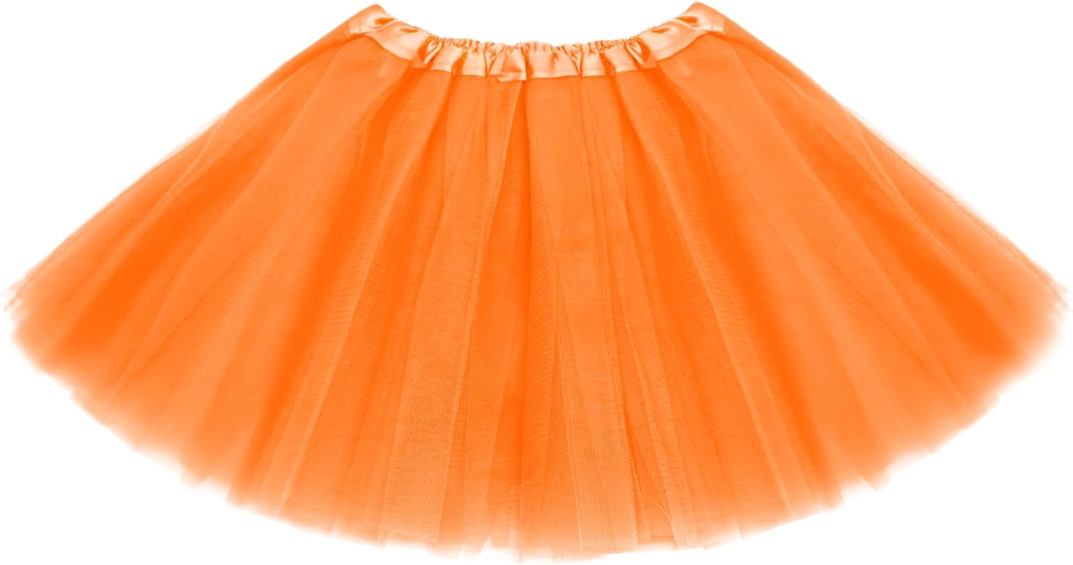 Tutu for Toddler Girls 4-12 Yrs 3 Layer Kids Tutu Skirts Tulle Ballet Tutus Dress up for Party Halloween Costume