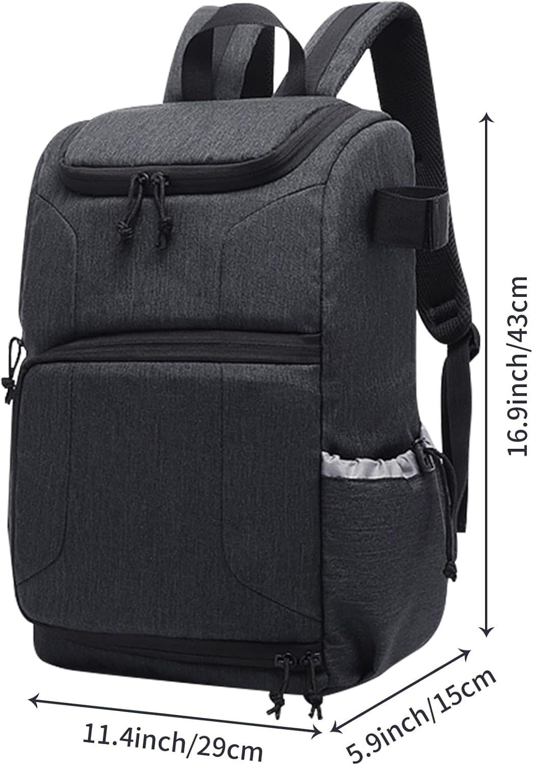 Lizbin Camera Backpack, Camera Backpack Bag Professional for DSLR/SLR Mirrorless Camera, Camera Bag with Laptop Compartment, Photography Backpack Case Compatible with Canon/Nikon/Sony (Blue) image number 3