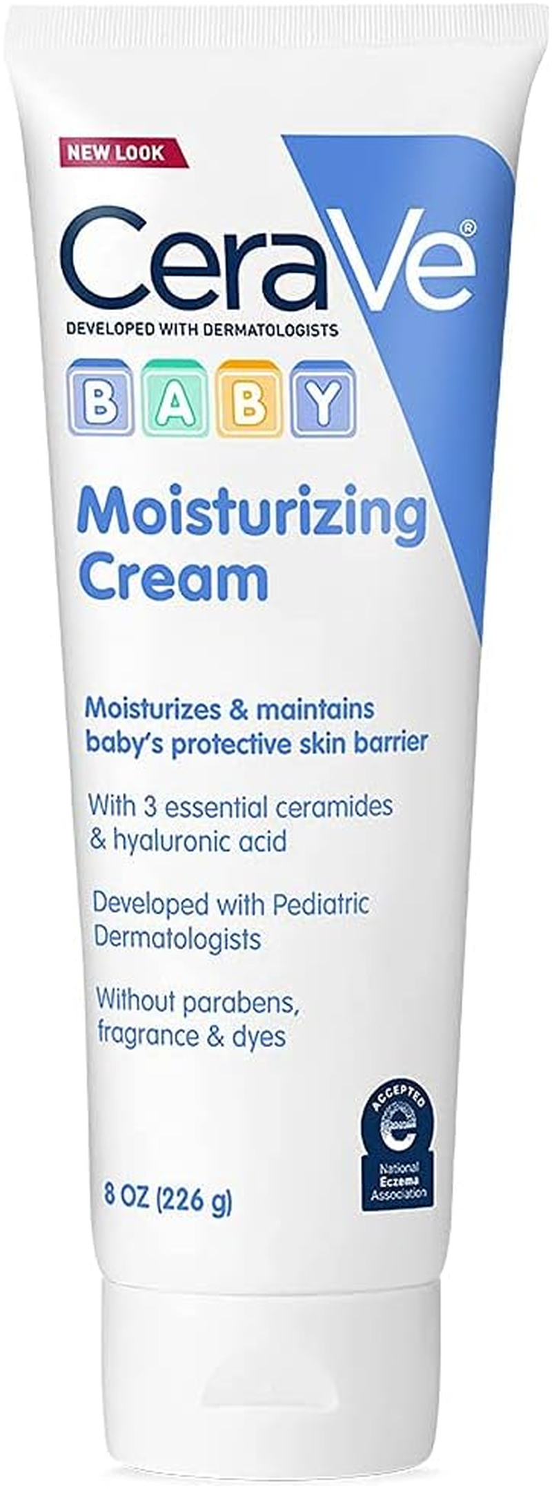 Cerave Baby Cream | Gentle Moisturizing Cream with Ceramides | Fragrance, Paraben, Dye & Phthalates Free | Rich & Non-Greasy Feel | Gentle Baby Skin Care | 8 Ounce image number 4