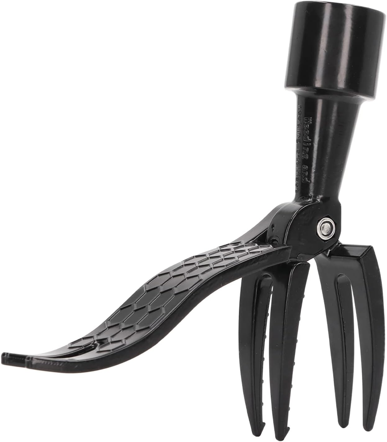 Stand up Weed Puller Tool, 4 Claw Aluminum Alloy Head Stand up Weeder Portable Weed Picker Weeding Head Tool Gardening Hand Weeding Tool for Garden & Lawn Care image number 2