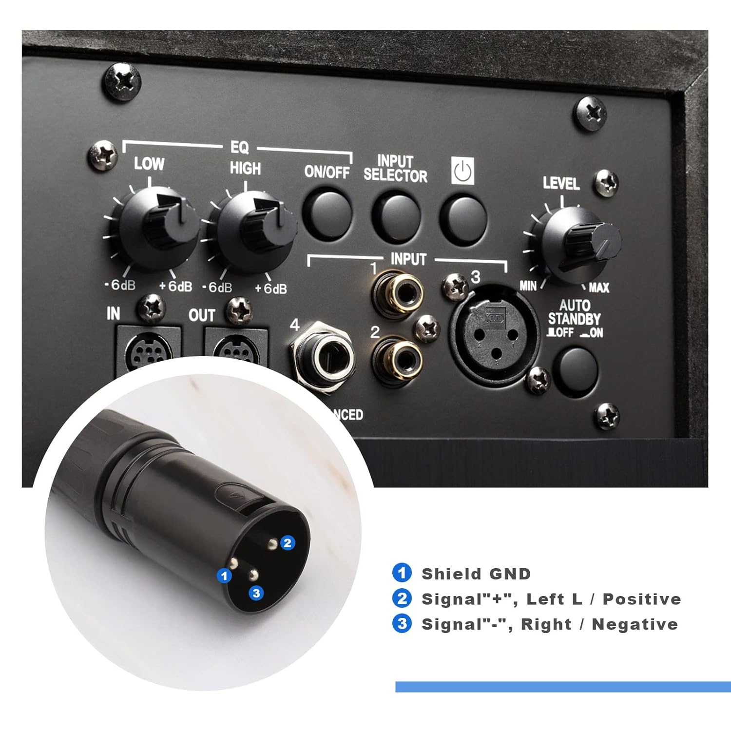 VGOL 2Pcs XLR 3 Pin Female&Male to RJ45 Female Adapter Converter Extension Cable Connector Cord XLR Adapter Cable LED Controller Converter Cable 30CM image number 3