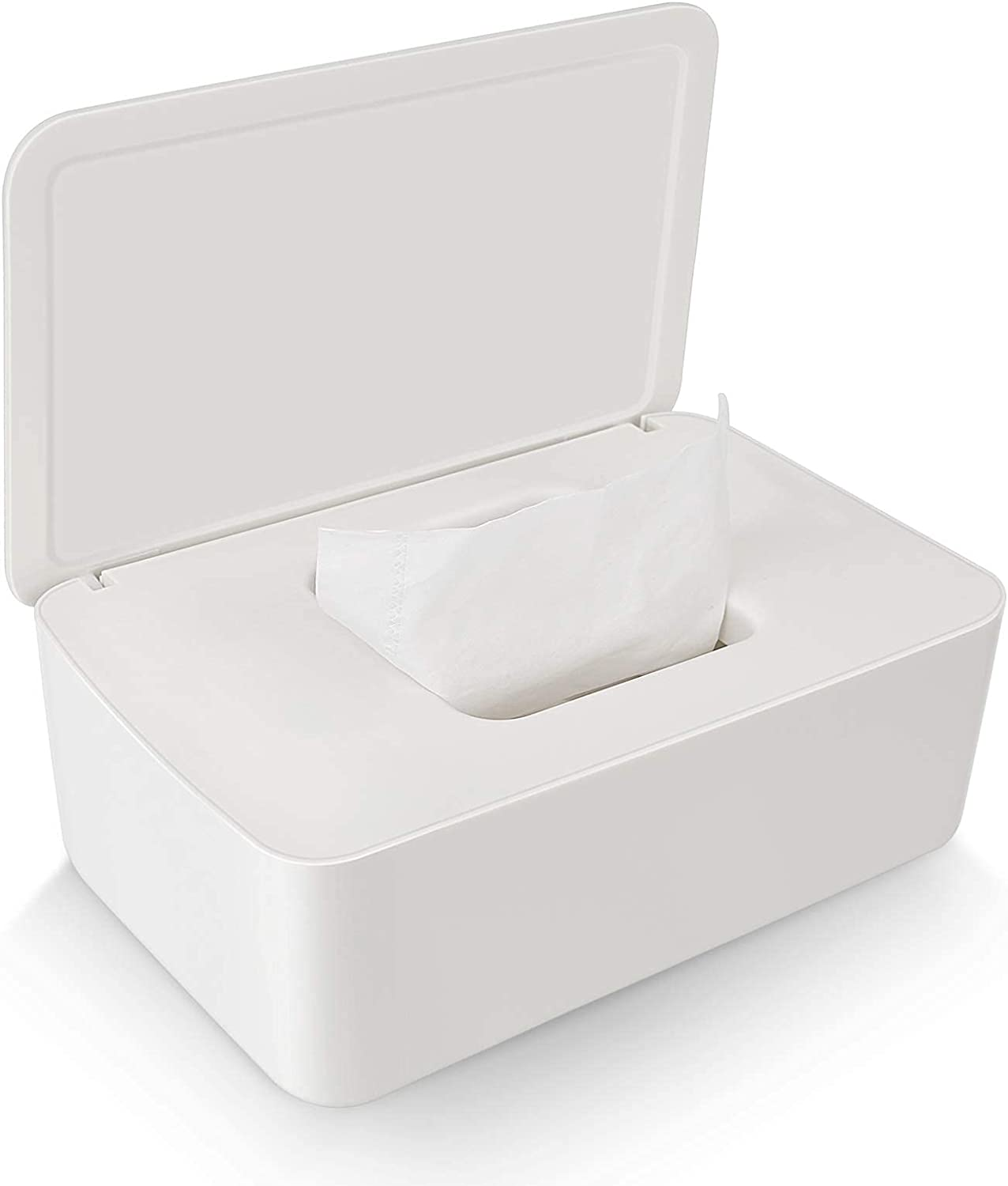 Tissue Storage Box Case Wet Wipes Dispenser Holder with Lid for Home Office