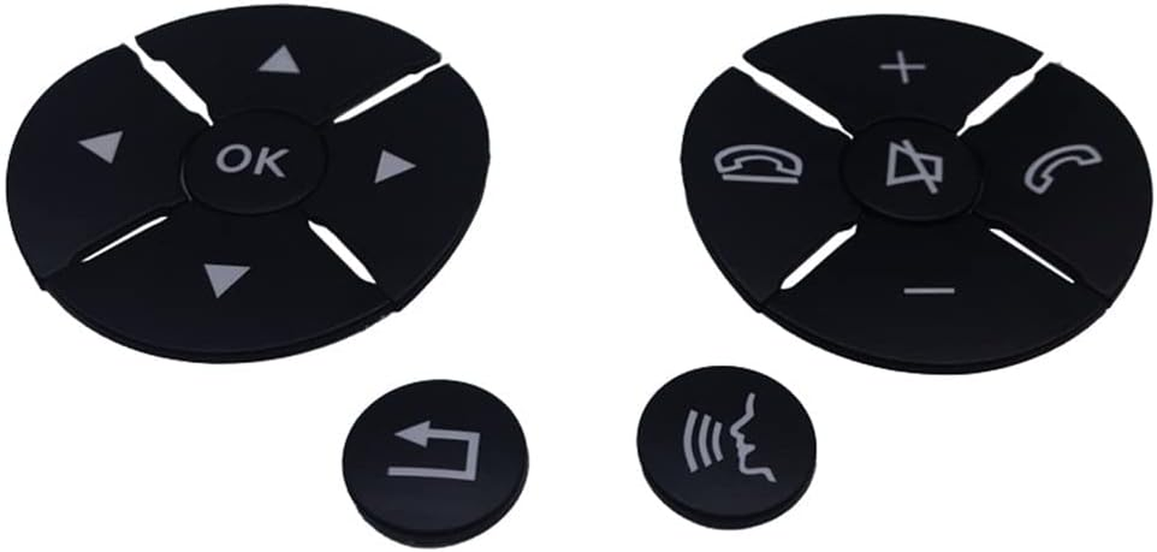 CHEYINGCHIDIY Black Car Steering Wheel Button Switch Trim Cover Sticker for Mercedes Benz a B C E Ml Gl Cla Gla Glk Sl SLK Class W176 W246 W212 W204