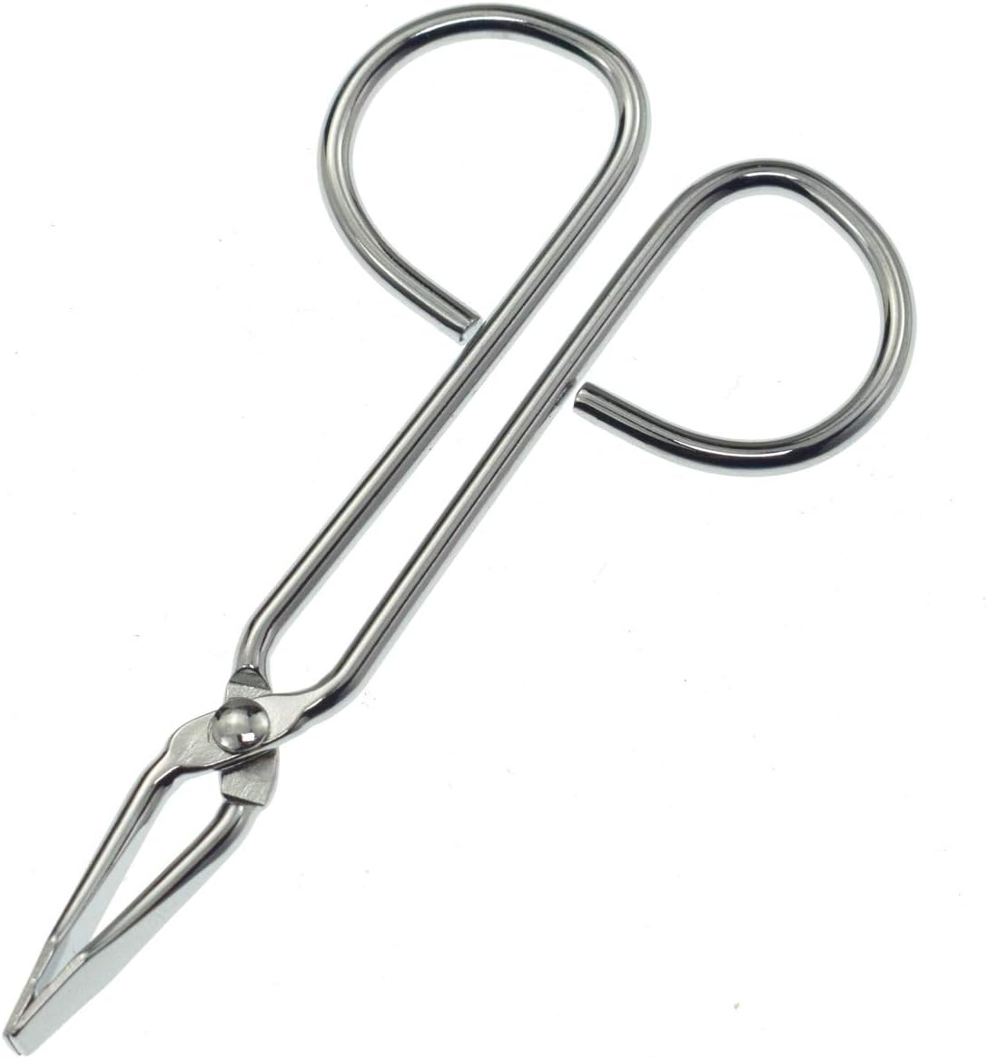 Motanar (2 Pack) Scissors Shaped Eyebrow Tweezers Clip - Flat Tip Tweezers Hair Plucker for Hair and Eyebrows Personal Care Multicolor (Silver & Straight) - Multicolor,Silver image number 3