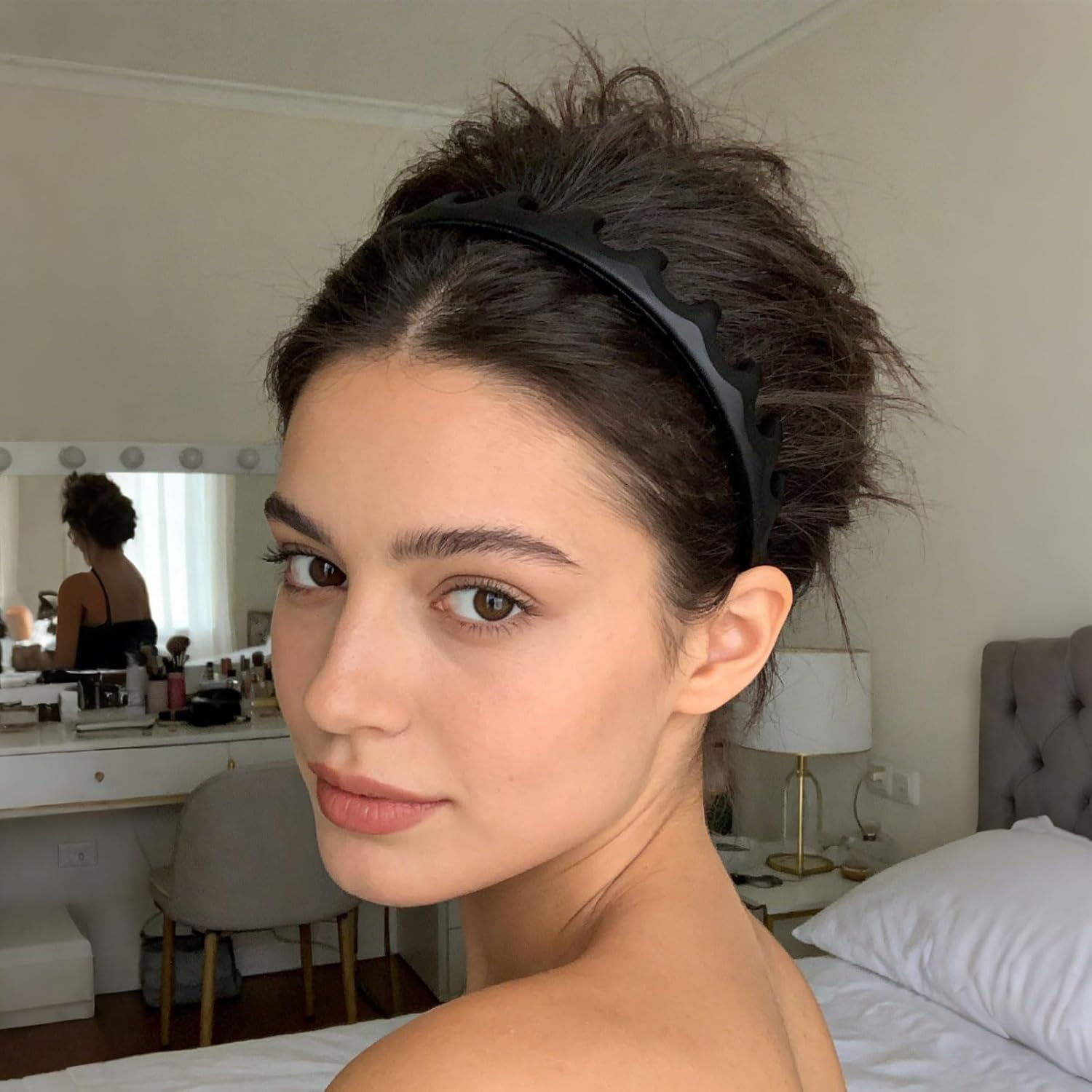 Xanthelle Hair Band, Pack of 2 Women'S Zigzag Headband for Headband Girls image number 4