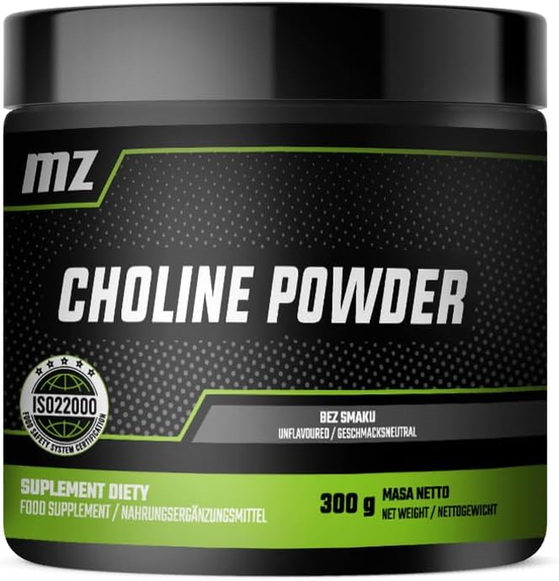 Choline Bitartrate Powder 300G - 1000 Mg per Serving - 300 Servings - Supports Cognitive Function - Additives Free - Dietary Supplement by MZ image number 1