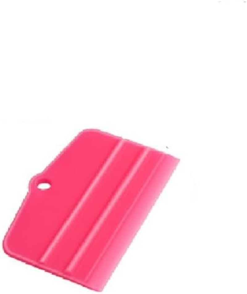 Squeegee, Flexible Small Squeegee for Car Paint Protection Film, Vinyl Wrap, Tinting Film and Screen Printing, Water Blade for Sink, Glass, Tiles, Mirror (Pink, One Size)