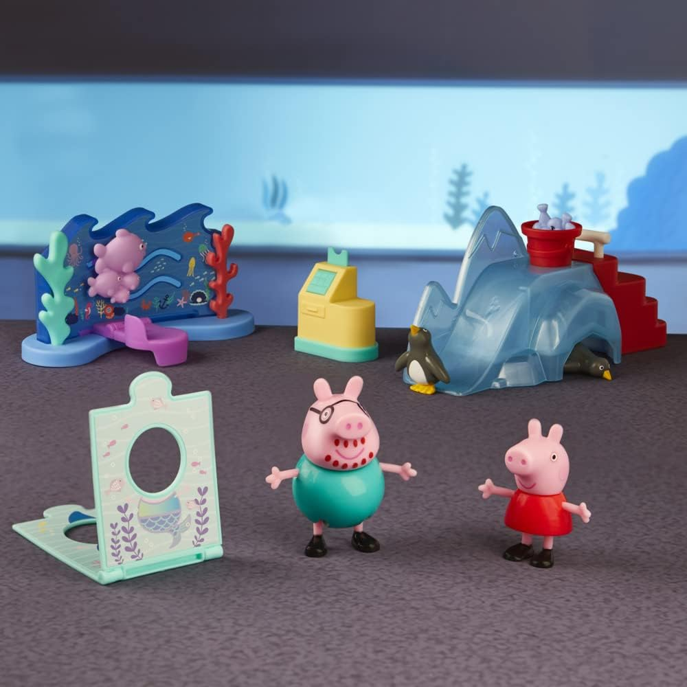 Peppa Pig Peppa&rsquo;S Adventures Peppa&rsquo;S Aquarium Adventure Playset Preschool Toy: Includes 4 Figures and 8 Accessories; for Ages 3 and Up image number 5