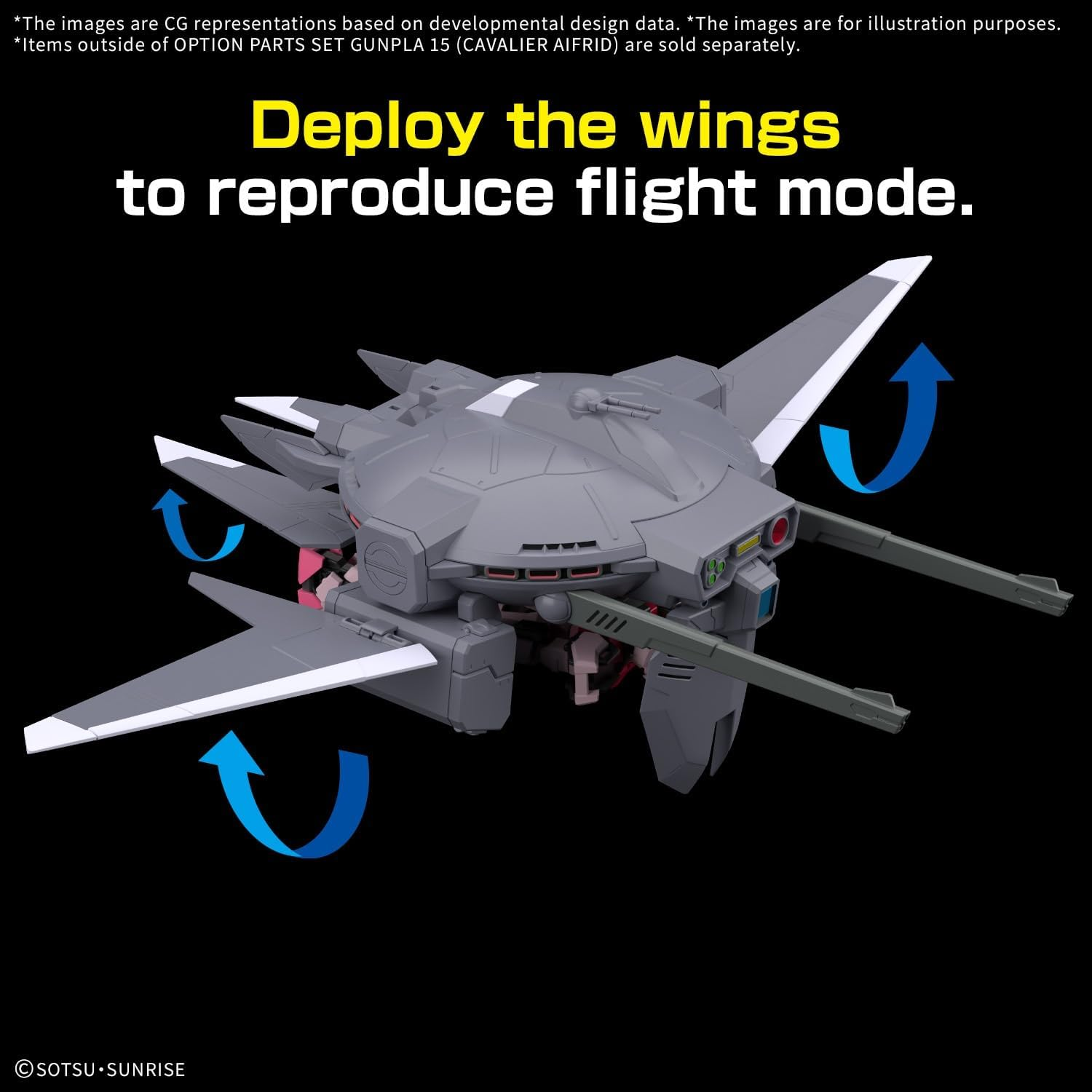 BANDAI Hobby Gundam Option Parts Set GUNPLA 15 (Cavalier AIFRID) image number 4