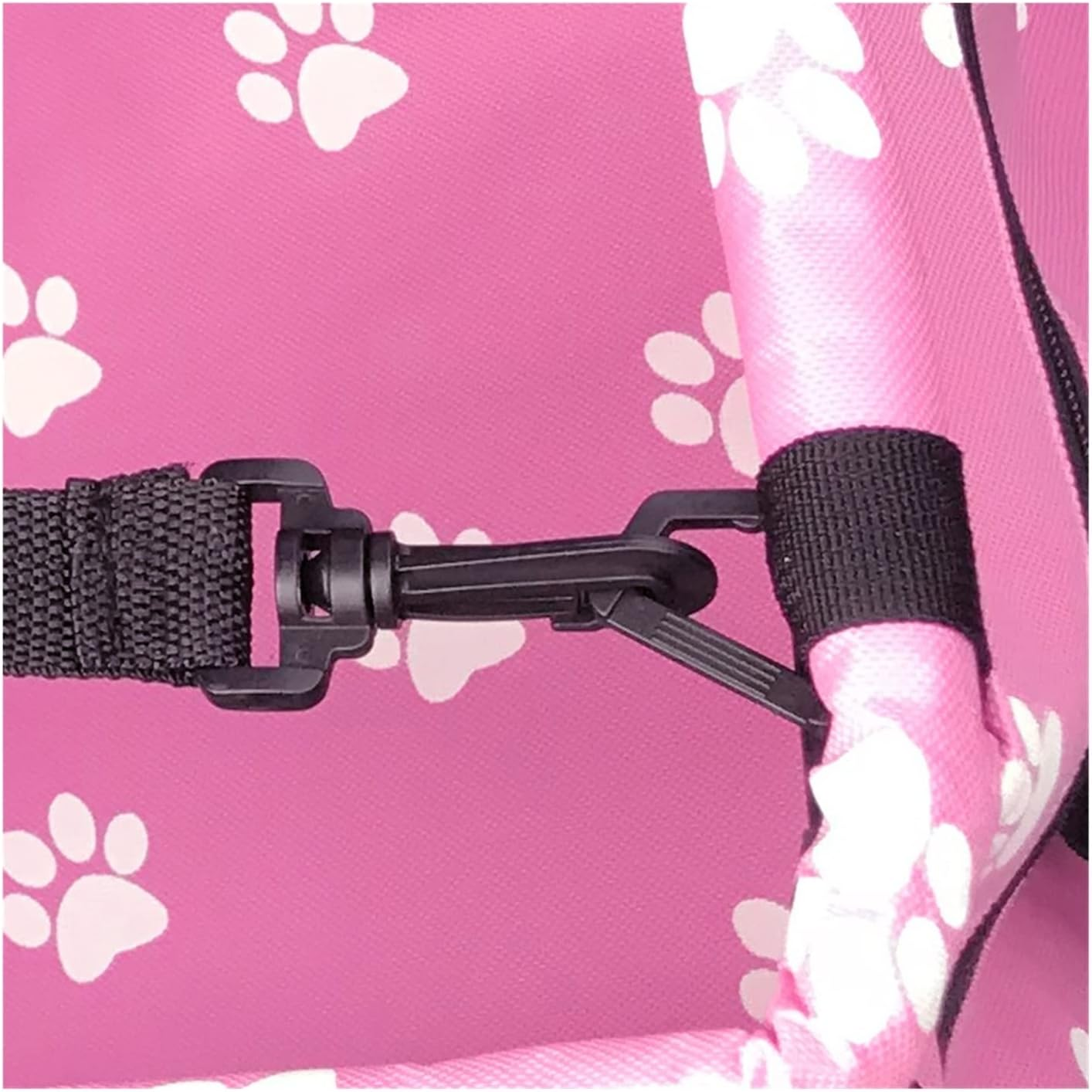 Dog Car Seat Cover Car Harness Seat Pet Dog Cover Pad Carry House Cat Puppy Bag Car Travel Folding Hammock Dog Bag Dog Hammock(Size:Paw Blue) image number 5