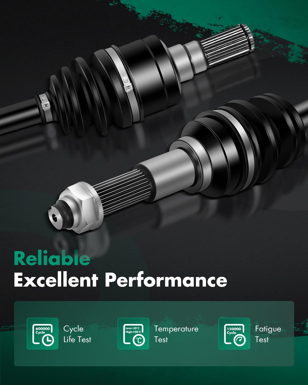 SCITOO Rear Left Right CV Axle Fits for 2014-2019 for Yamaha Viking 700 2015-2019 for Yamaha Viking VI 2016-2018 for Yamaha Wolverine 2016-2018 for Yamaha Wolverine R-Spec image number 2