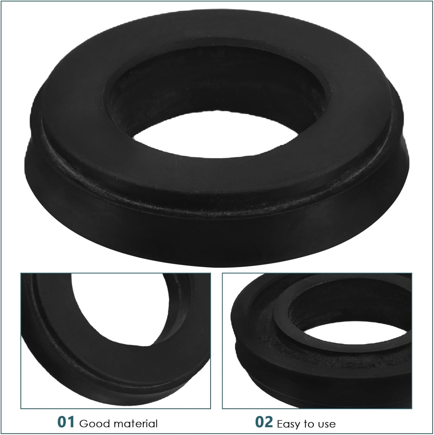 LOORGVEL Jack Repair Tool Horizontal Jack Leather Bowl Rubber Material Wide Compatibility Easy Replacement Automotive Seal Kit image number 5